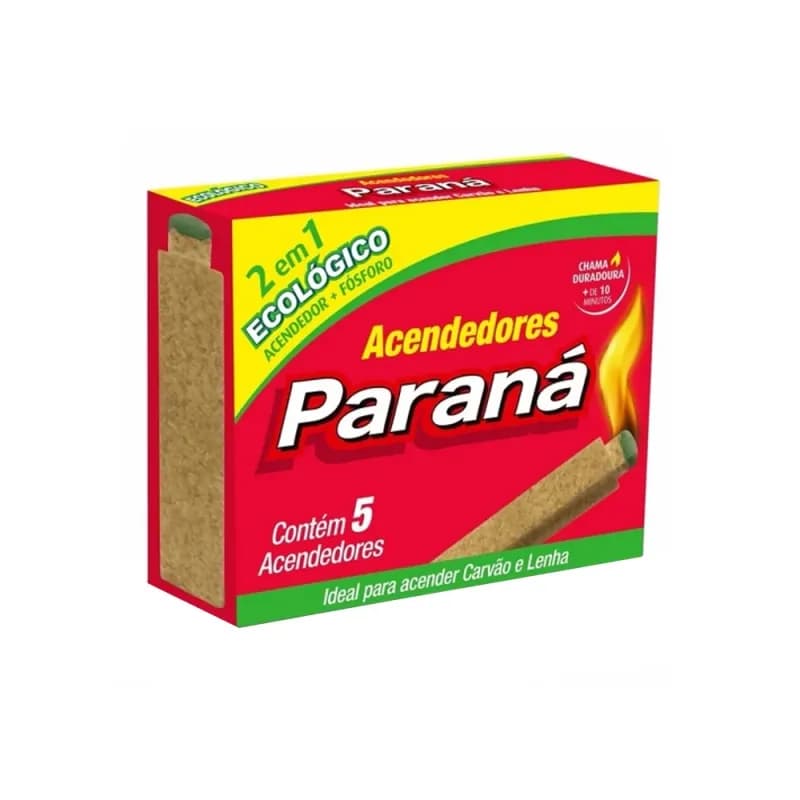 Acendedor P/Carvao Parana 5un