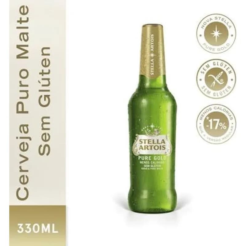 Cerveja Stella Artois 330ml Puro Gold