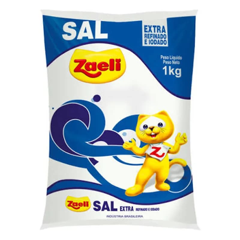 Sal Refinado Zaeli 1kg