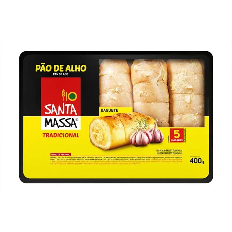 Pao Alho Santa Massa 400g