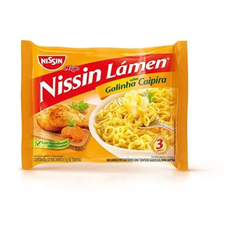 Mac Inst Nissin Lamen 85g Galinha Caipira