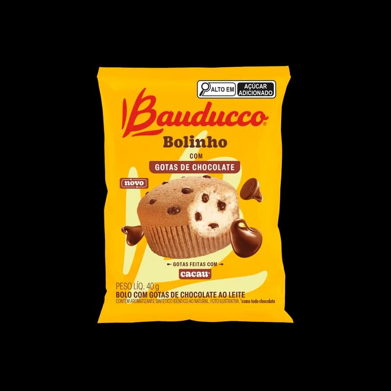 Bolinho Bauducco 40g Gotas Chocolate