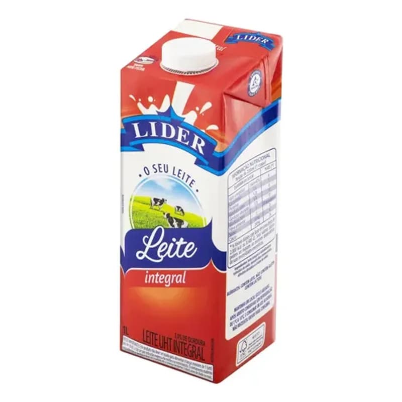 Leite Uht Lider 1l Tampinha